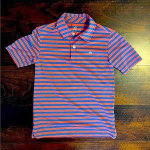 Southern Tide Polo!  Size Small 6-7, Orange/Blue, Like New!